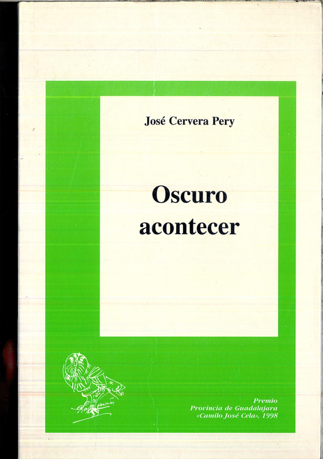 Portada de Oscuro acontecer